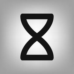 Hourglass icon for the interface of applications, games.