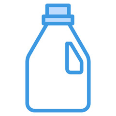 Detergent blue outline icon