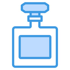 Perfume blue outline icon
