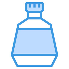 Perfume blue outline icon