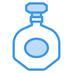 Perfume blue outline icon
