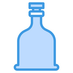 Whiskey blue outline icon