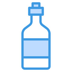 Wine blue outline icon