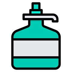 Cream filled outline icon