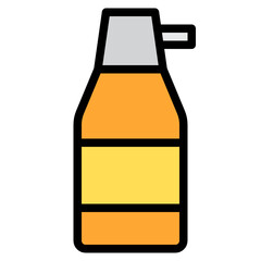 Perfume filled outline icon