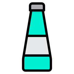 Sauce filled outline icon