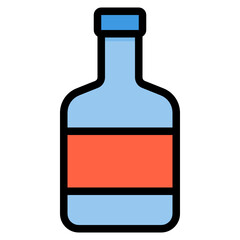 Wine filled outline icon