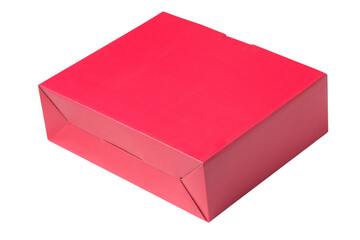 Red box isolated on white background