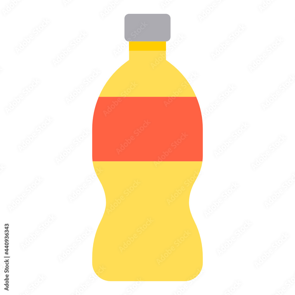 Wall mural Bottle flat icon