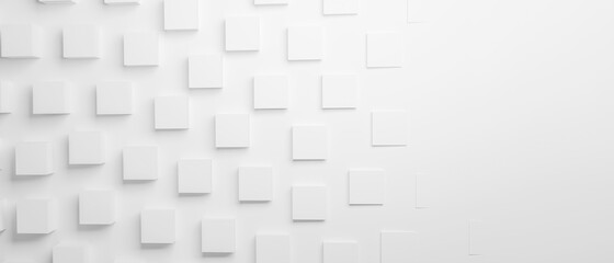 White Tiled Style Background cubes on white background