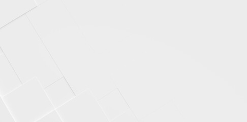 White Tiled Style Background With Copy Space.