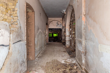 Bajsa, Serbia - June 06, 2021: Zako Castle is located in Bajsa, it was built in the 18th century, for the needs of the noble Zako family.