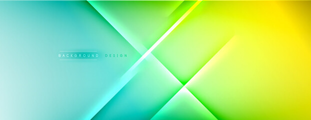 Abstract background - lines composition created with lights and shadows. Technology or business digital template. Trendy simple fluid color gradient abstract background with dynamic