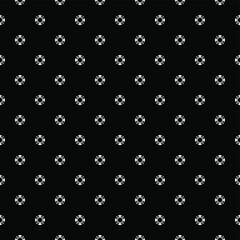 Fototapeta na wymiar Black and white surface pattern texture. Bw ornamental graphic design. Mosaic ornaments. Pattern template. Vector illustration.