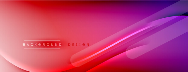 Abstract background - lines composition created with lights and shadows. Technology or business digital template. Trendy simple fluid color gradient abstract background with dynamic