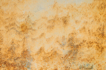orange Rusty textured metal background. Copy space for designers.