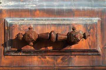 Particular of wall and door from Naples, Italy