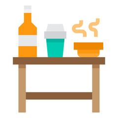 Drinking flat icon
