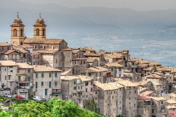 Fototapeta na wymiar Veduta di Piglio - Frosinone - Lazio - Italia