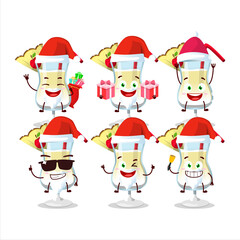 Santa Claus emoticons with pina colada cartoon character