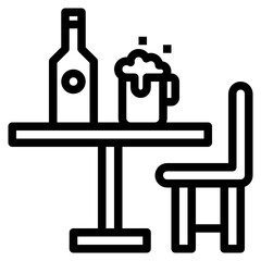 Table outline icon