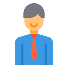Businessman flat icon