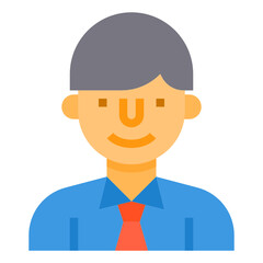 Businessman flat icon