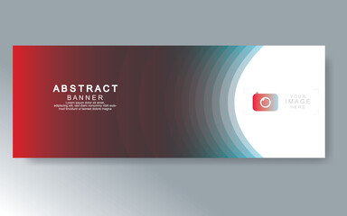 Vector abstract design web banner template. Web Design Elements - Header Design. Abstract geometric web banner template on grey background.Modern banner.