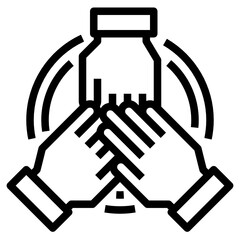 Paticipatation outline icon