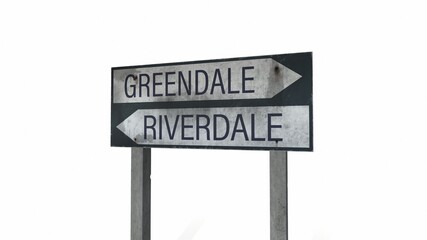 old wooden road sign isolated on white 3d-illustration 3d-rendering