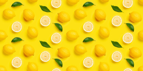 Lemon citrus seamless backdrop texture