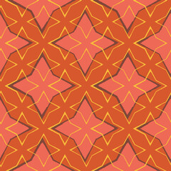 A throwing stars geometric seamless vector pattern