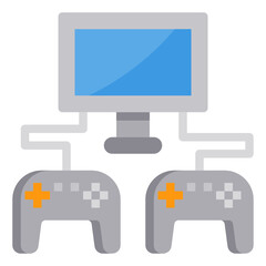 Computer Game flat icon