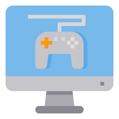 Computer Game flat icon