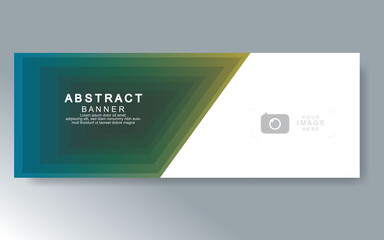 Vector abstract design web banner template. Web Design Elements - Header Design. Abstract geometric web banner template on grey background.Modern banner.
