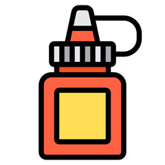 Glue filled outline icon