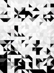 Naklejka na ściany i meble Black and White Graphical Abstract Painting Art Background Texture,Abstract Geometrical Artwork Poster,Modern Conceptual Art
