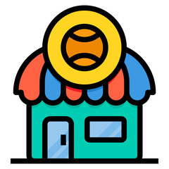 Sport filled outline icon