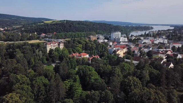 Aerial view of Piestany, Slovakia.