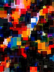 Graphical Abstract Painting Art Background Texture,Abstract Colorful Geometrical Artwork Poster,Modern Conceptual Art