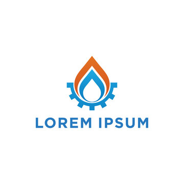 This logo represents gas energy and service 