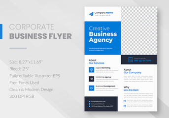 Business Flyer Corporate Flyer Template. marketing, business proposal, promotion, advertise, publication, cover page.