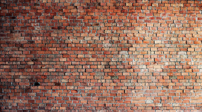 Empty Red Brick Wall