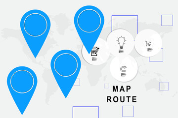 2d rendering Red map pointer
