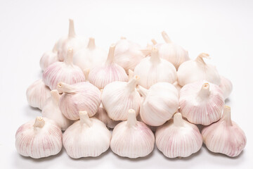 Garlic isolated on a white background.
