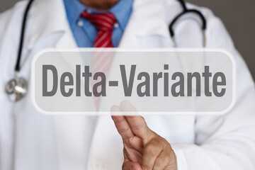 Delta Variante - Symbolbild mit Arzt