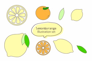 lemon orange  yellow natural Illustration