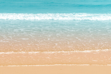 Fototapeta na wymiar Beautiful wave on the beach background