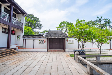 Garden Scenery of Nansha Water Town Ancient Town, Guangzhou, China