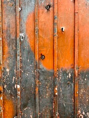 old rusty metal door